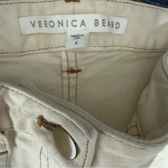 Veronica Beard Utility Cardiff Cargo Denim Pants Tapered Ankle 4 - Picture 9 of 10
